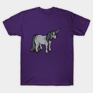 Friendly Dappled Gray Unicorn T-Shirt